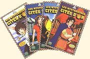 Les jaquettes des quatre premi�res cassettes